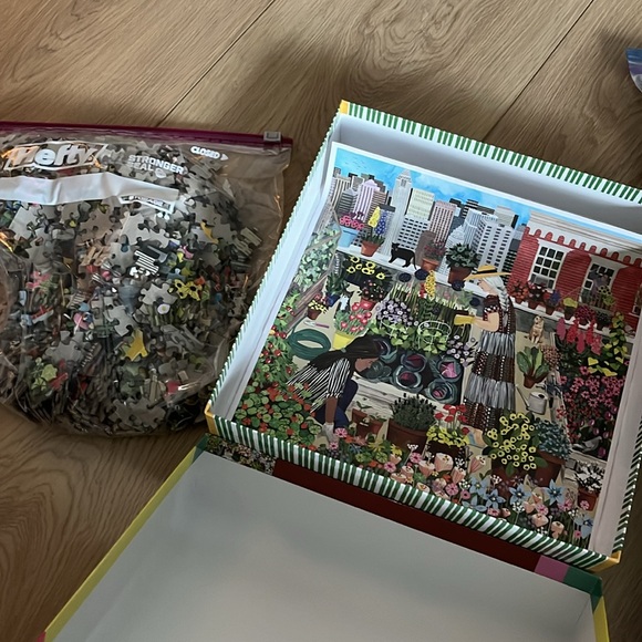 Eeboo 1000+ piece adult puzzle Urban Gardening + Sloths vibrant colors - Picture 6 of 12